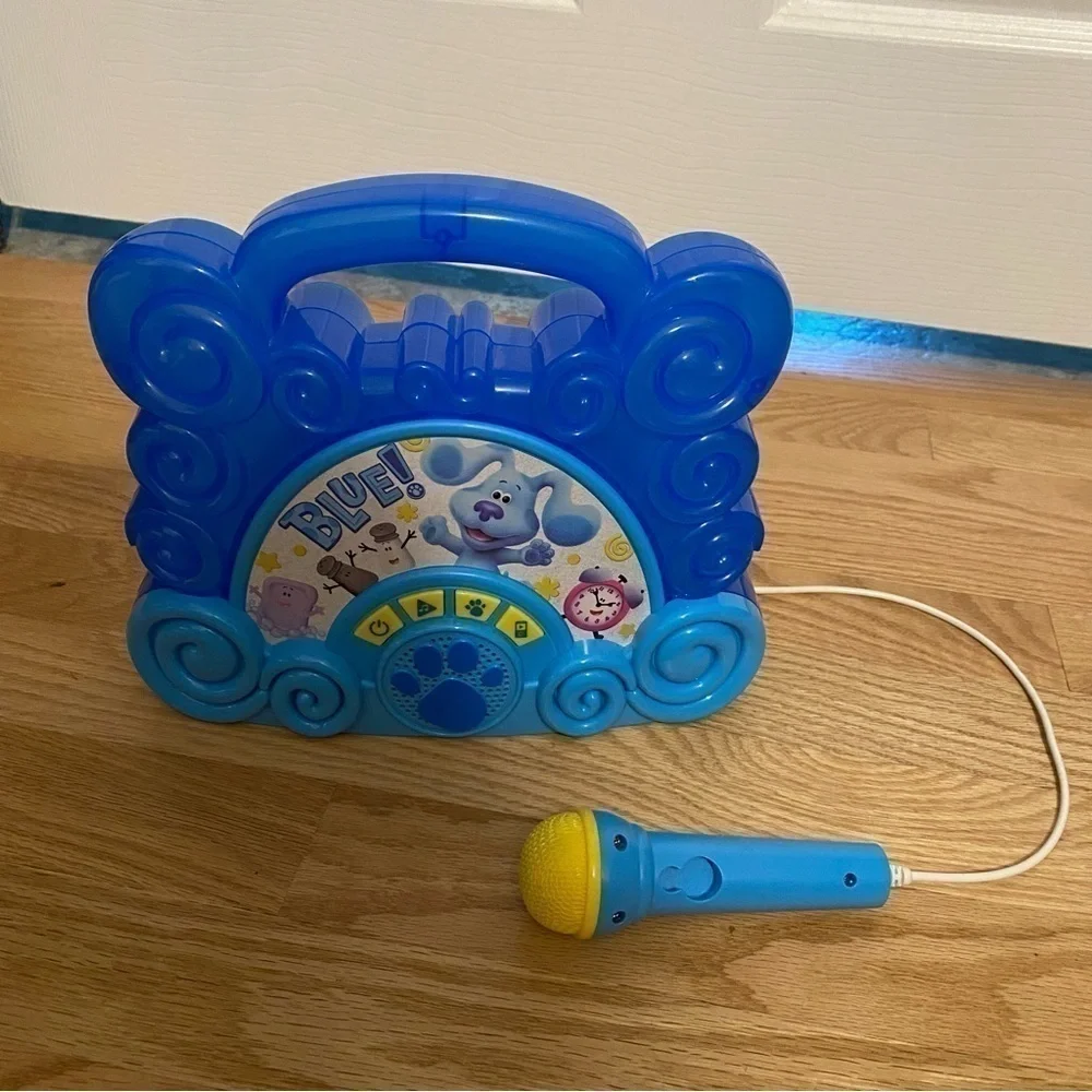 Blue’s Clues Musical Boombox Karaoke Toy Nickelodeon Blue Dog Kids Toy